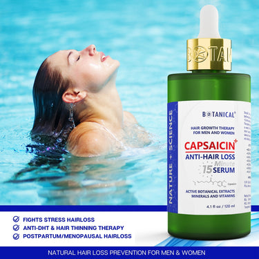 Capsaicin Advanced Hair Growth Serum for Dandruff & Hair Thinning